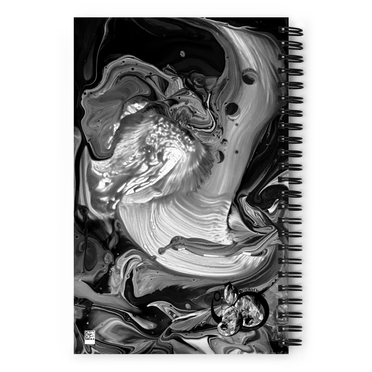 Spiral Notebook Ominous B/W