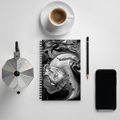 Spiral Notebook Ominous B/W