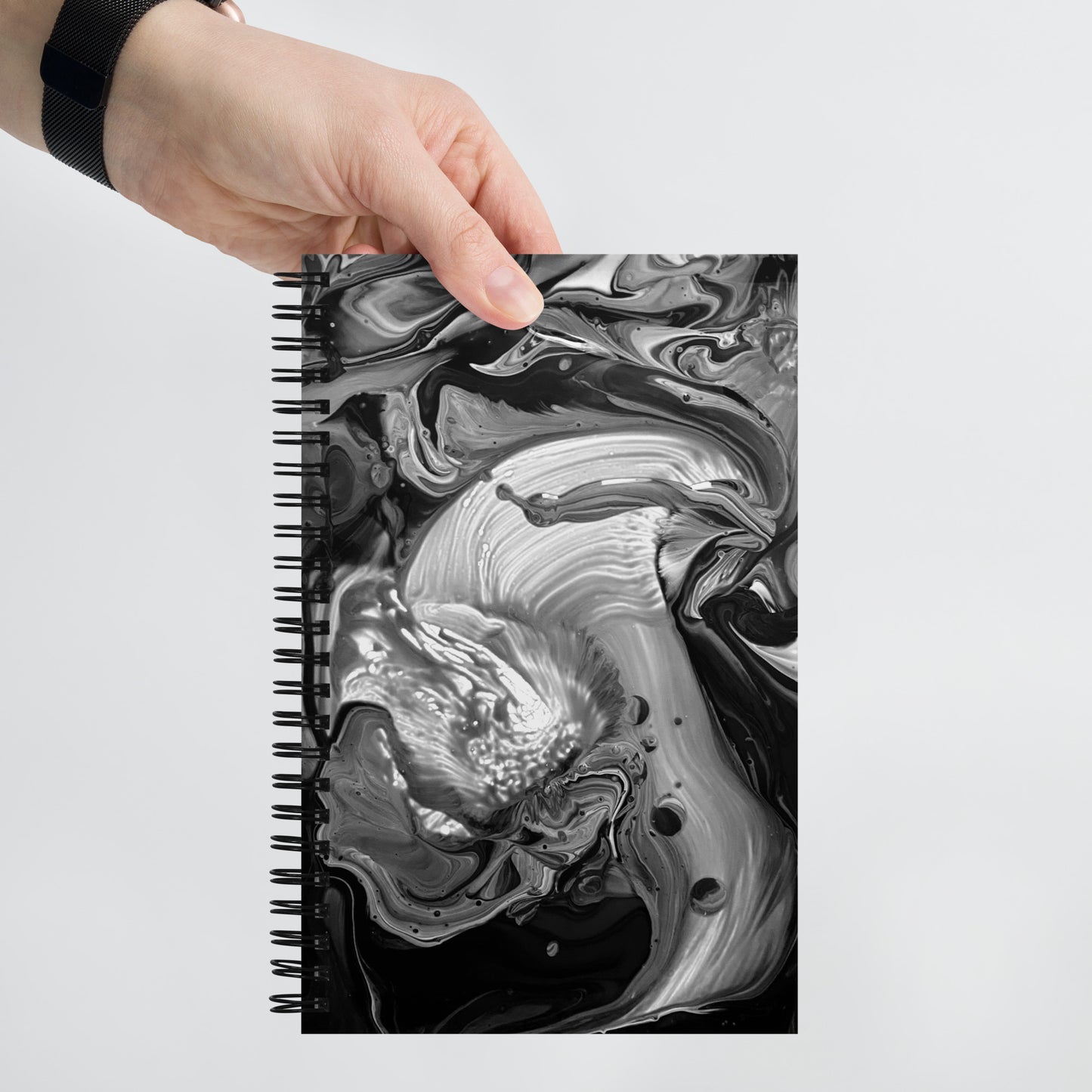 Spiral Notebook Ominous B/W